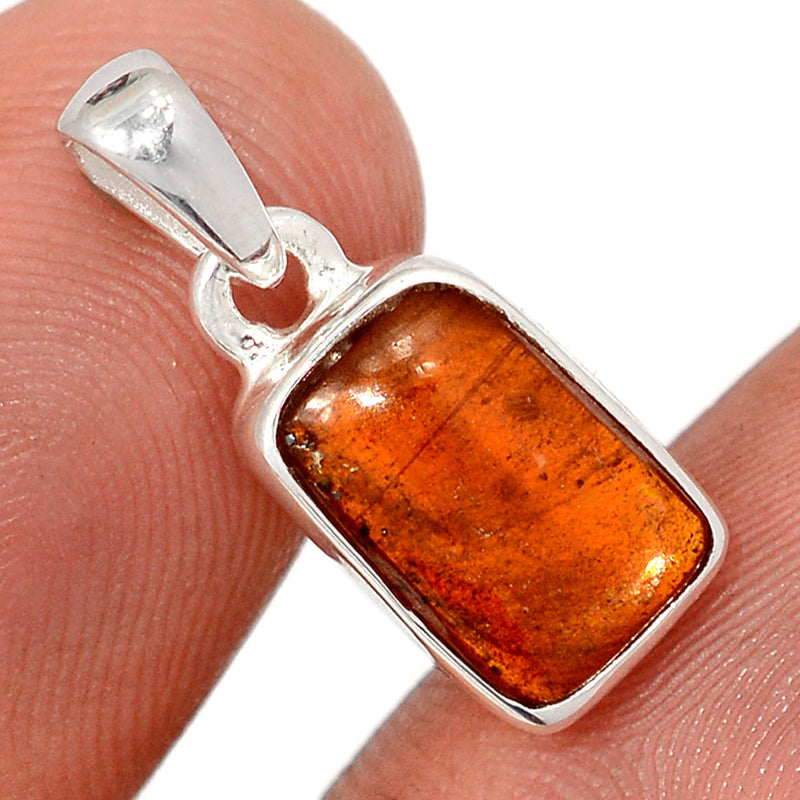 0.8" Orange Kyanite Cabochon Pendants - OKCP76