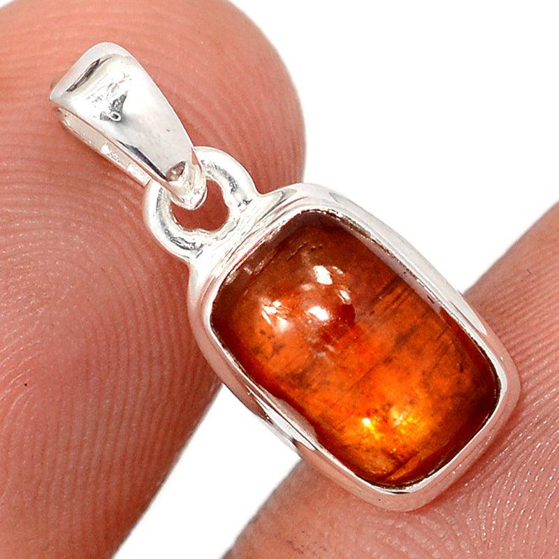 0.8" Orange Kyanite Cabochon Pendants - OKCP77