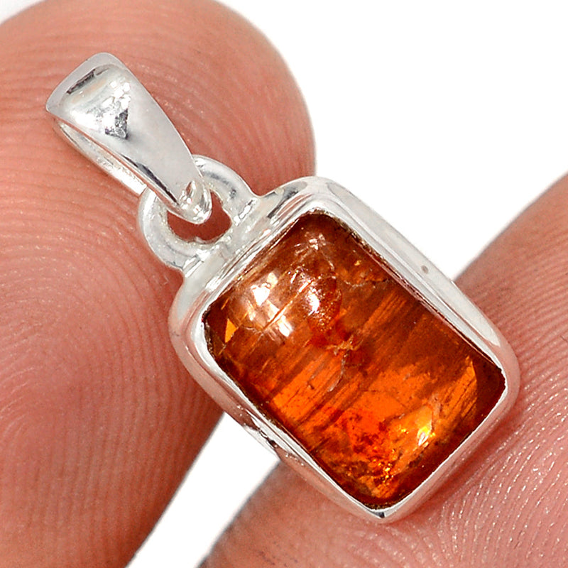 0.8" Orange Kyanite Cabochon Pendants - OKCP78