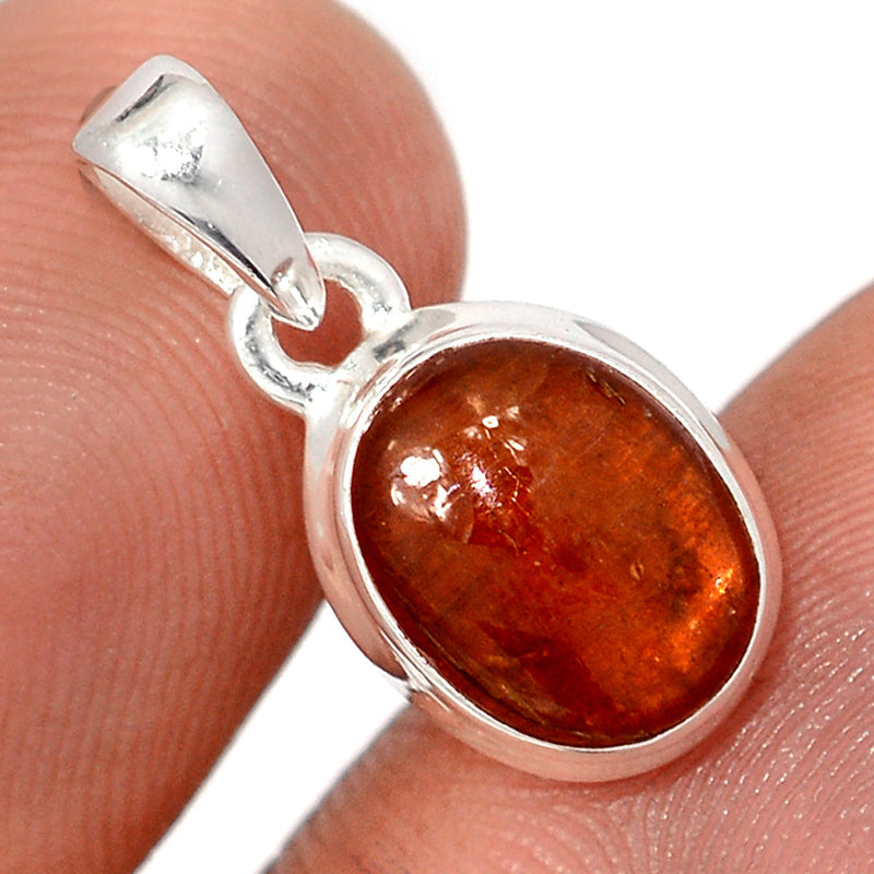 0.7" Orange Kyanite Cabochon Pendants - OKCP80