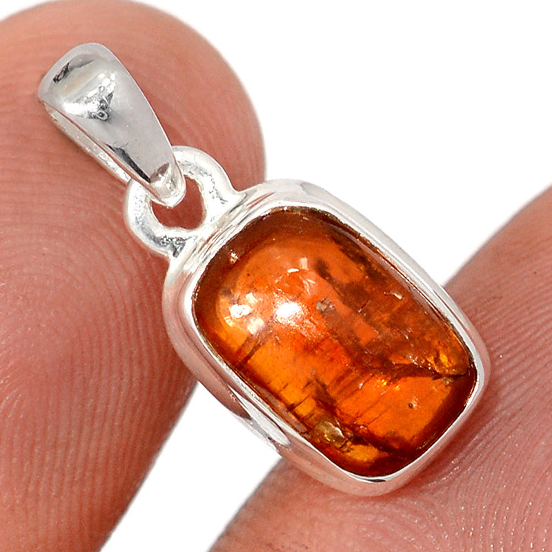 0.8" Orange Kyanite Cabochon Pendants - OKCP81
