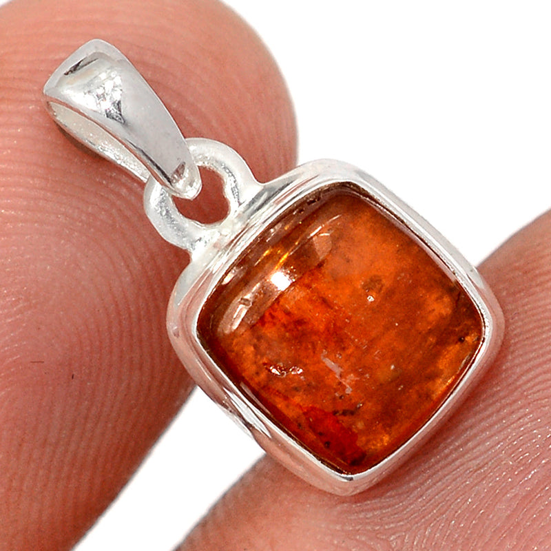 0.7" Orange Kyanite Cabochon Pendants - OKCP83