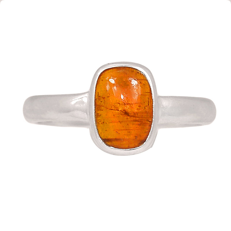 Orange Kyanite Cabochon Ring - OKCR27
