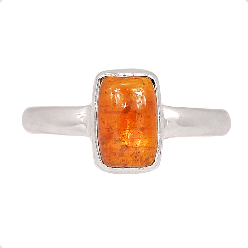 Orange Kyanite Cabochon Ring - OKCR36