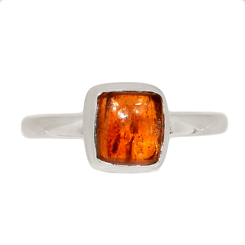 Orange Kyanite Cabochon Ring - OKCR53
