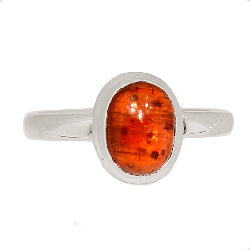 Orange Kyanite Cabochon Ring - OKCR56