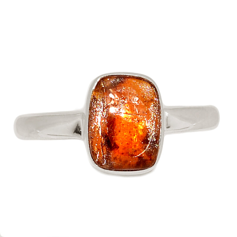 Orange Kyanite Cabochon Ring - OKCR57