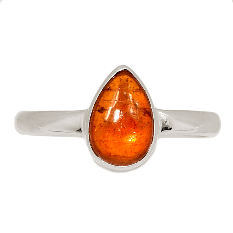 Orange Kyanite Cabochon Ring - OKCR58