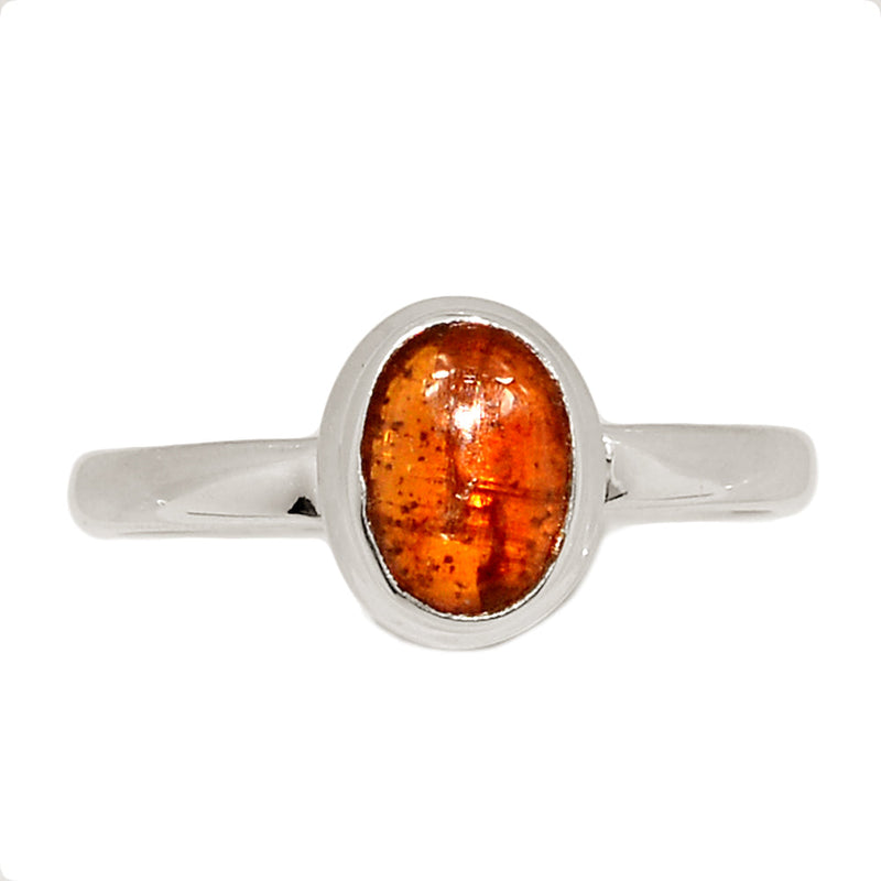 Orange Kyanite Cabochon Ring - OKCR59