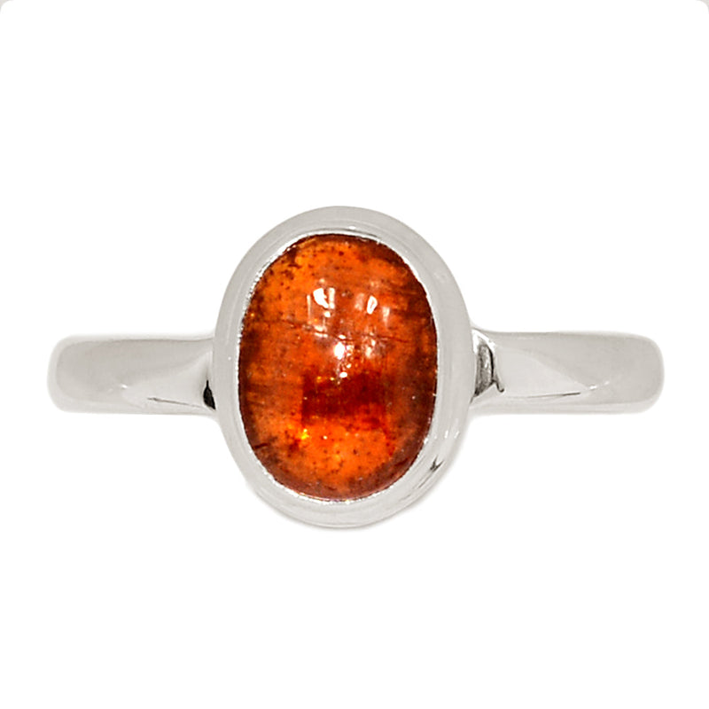 Orange Kyanite Cabochon Ring - OKCR70