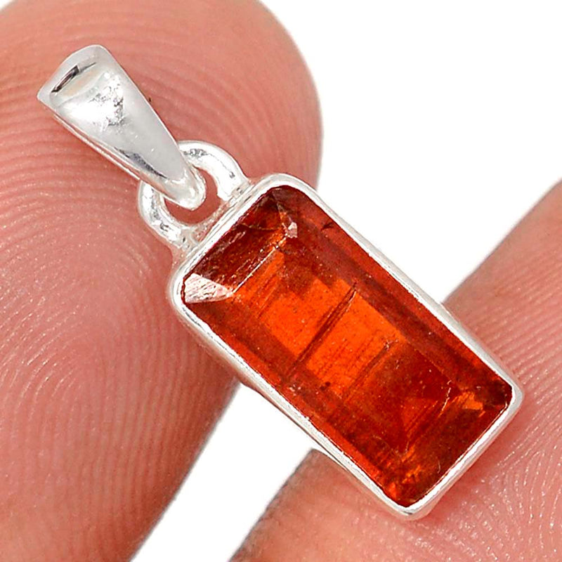 0.8" Orange Kyanite Faceted Pendants - OKFP197