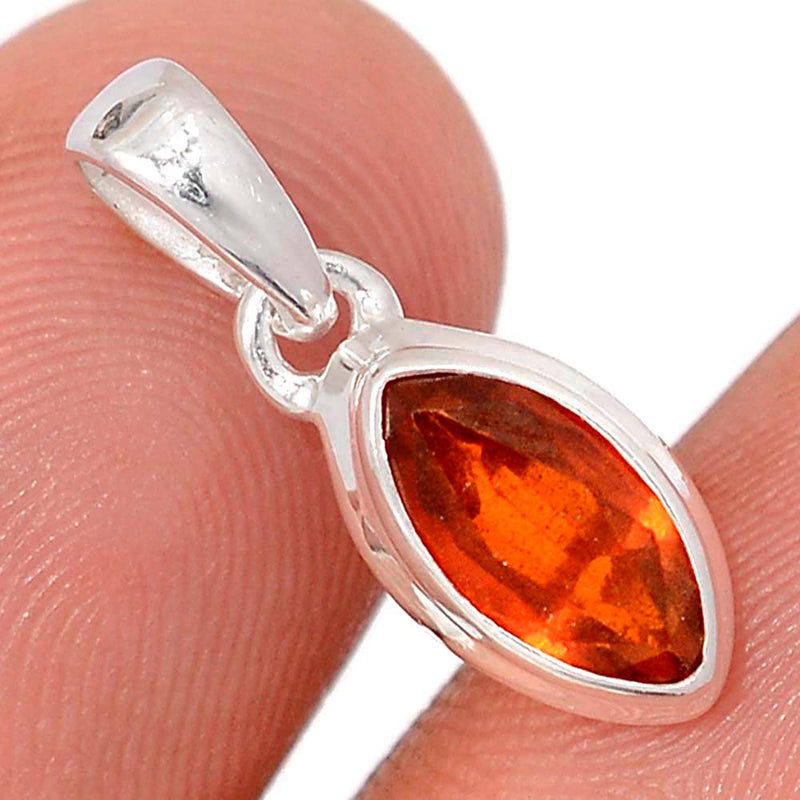 0.8" Orange Kyanite Faceted Pendants - OKFP198