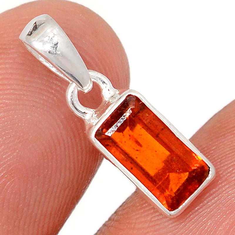 0.8" Orange Kyanite Faceted Pendants - OKFP199
