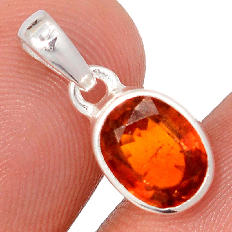 0.7" Orange Kyanite Faceted Pendants - OKFP200