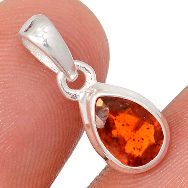 0.7" Orange Kyanite Faceted Pendants - OKFP201