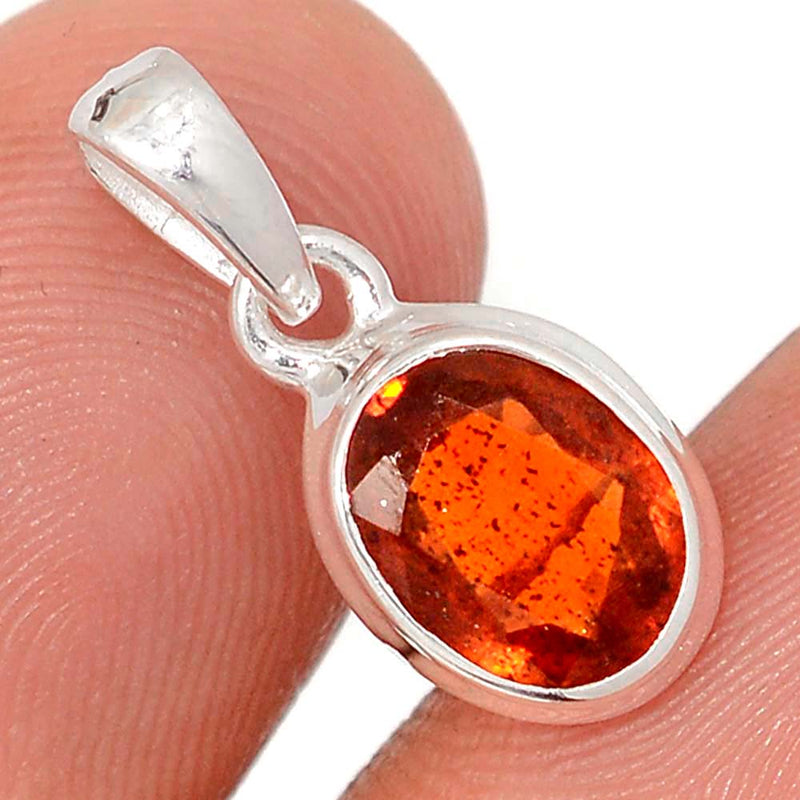0.7" Orange Kyanite Faceted Pendants - OKFP202