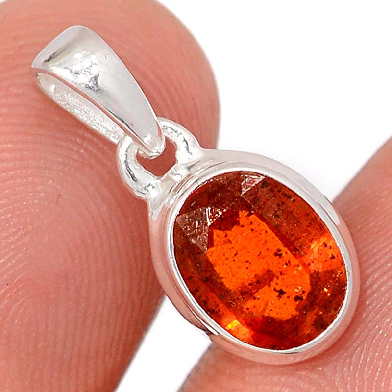 0.7" Orange Kyanite Faceted Pendants - OKFP204