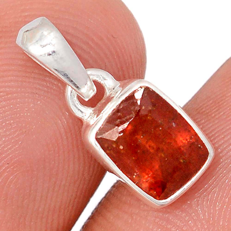 0.7" Orange Kyanite Faceted Pendants - OKFP205