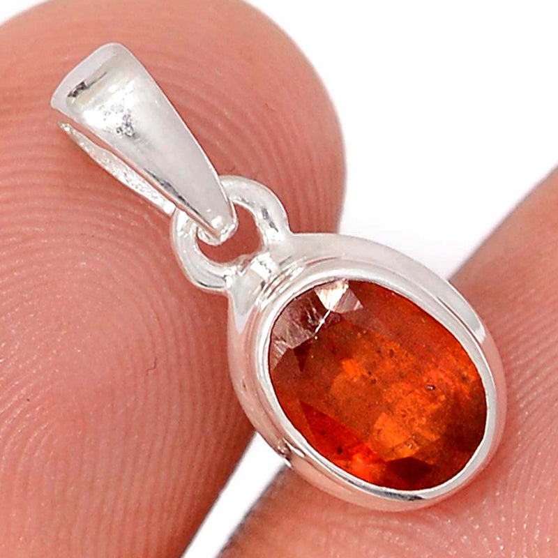 0.7" Orange Kyanite Faceted Pendants - OKFP206