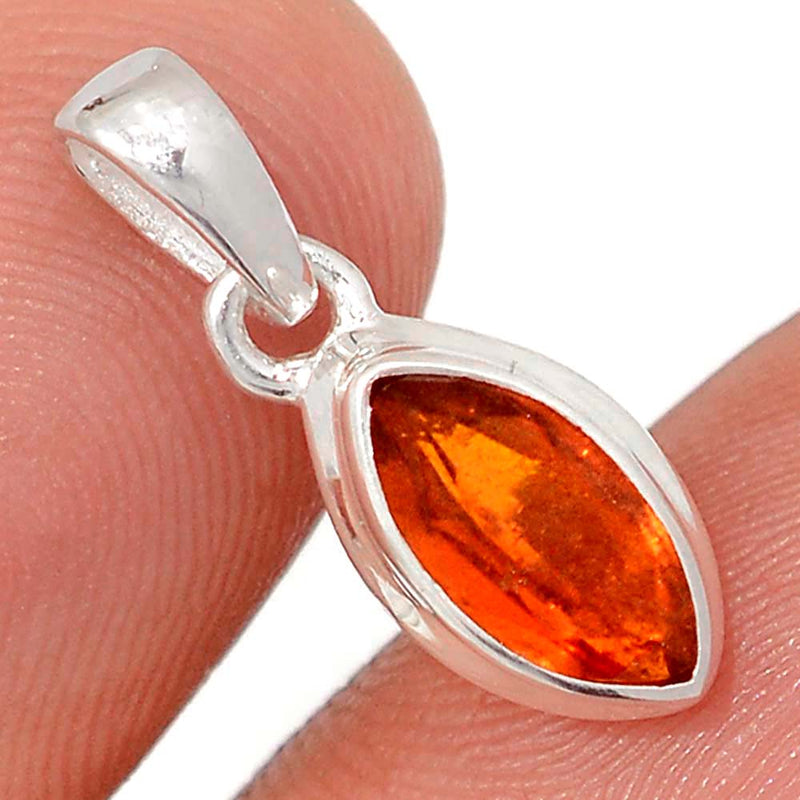 0.8" Orange Kyanite Faceted Pendants - OKFP207
