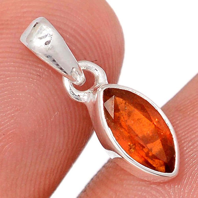 0.7" Orange Kyanite Faceted Pendants - OKFP209