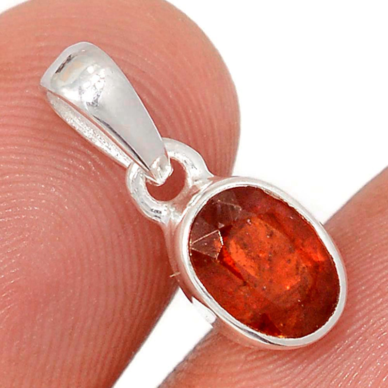 0.7" Orange Kyanite Faceted Pendants - OKFP210