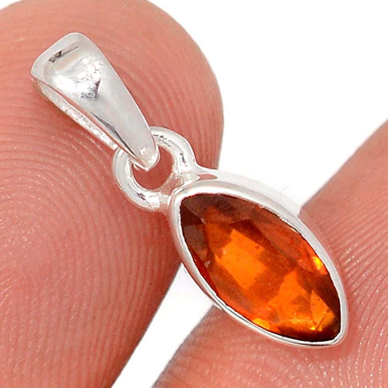 0.7" Orange Kyanite Faceted Pendants - OKFP212