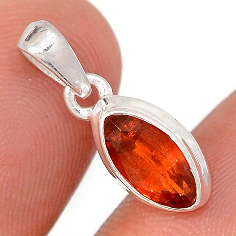 0.8" Orange Kyanite Faceted Pendants - OKFP216