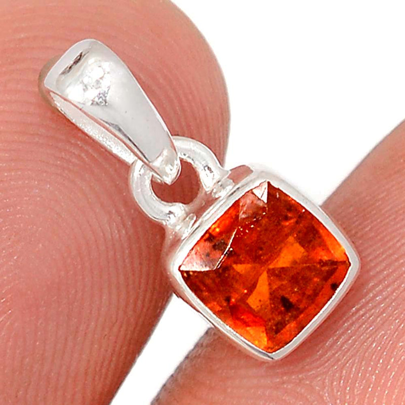 0.6" Orange Kyanite Faceted Pendants - OKFP217