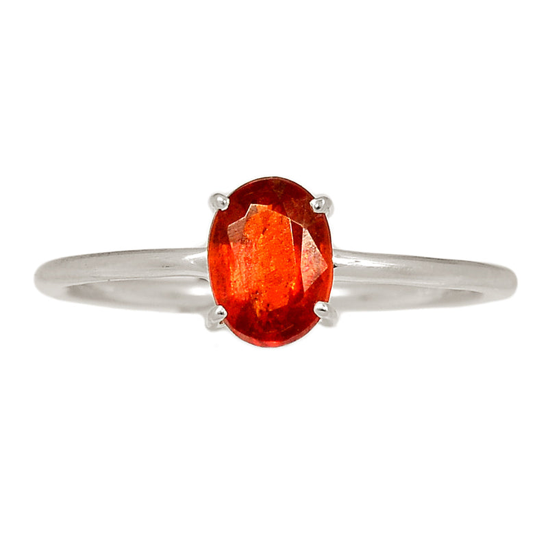 Claw - Orange Kyanite Faceted Ring - OKFR152