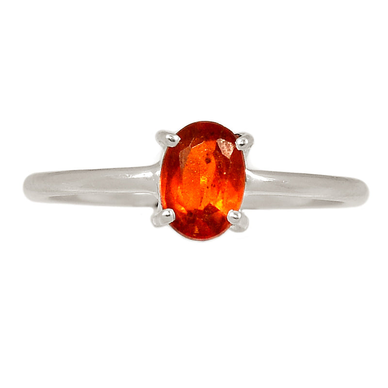 Claw - Orange Kyanite Faceted Ring - OKFR154