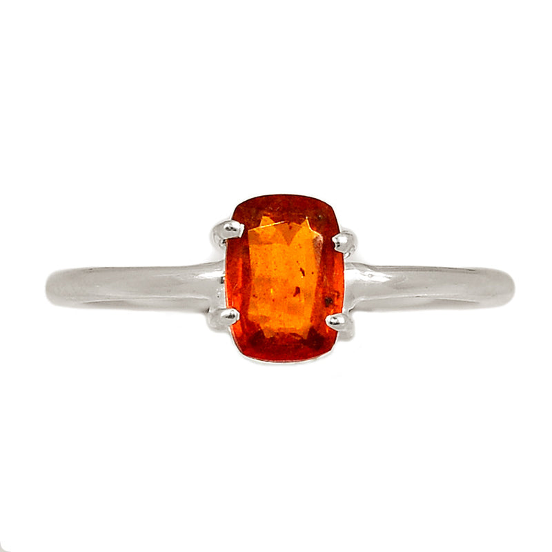 Claw - Orange Kyanite Faceted Ring - OKFR156