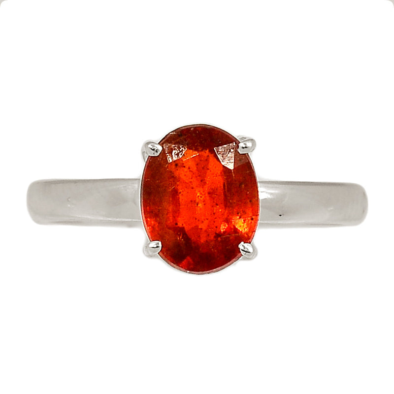 Claw - Orange Kyanite Faceted Ring - OKFR158