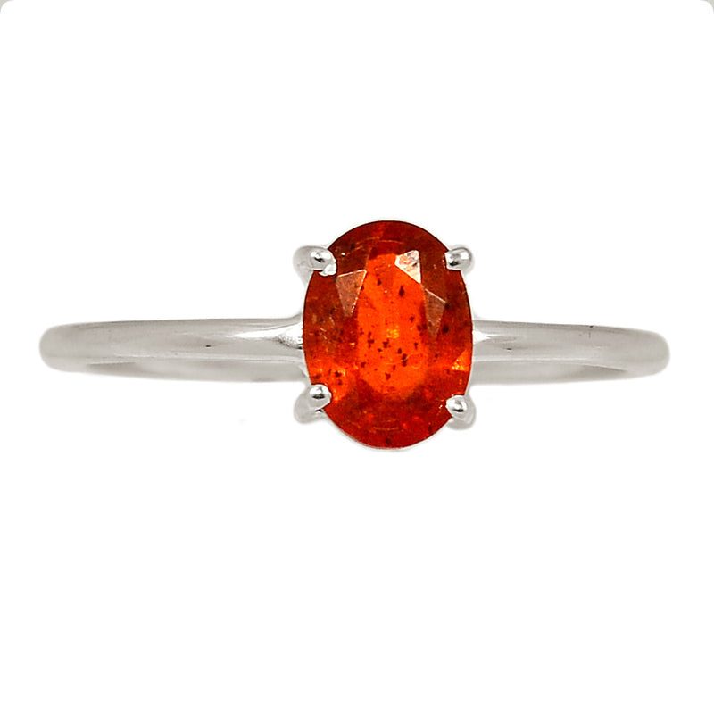 Claw - Orange Kyanite Faceted Ring - OKFR159