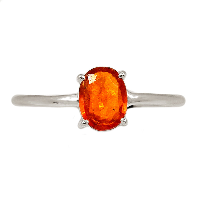 Claw - Orange Kyanite Faceted Ring - OKFR163