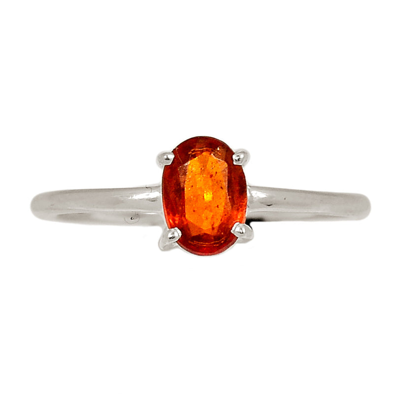 Claw - Orange Kyanite Faceted Ring - OKFR165