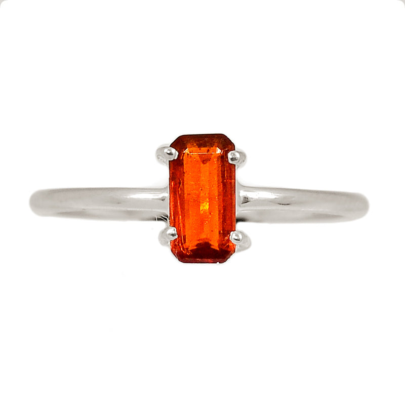 Claw - Orange Kyanite Faceted Ring - OKFR166