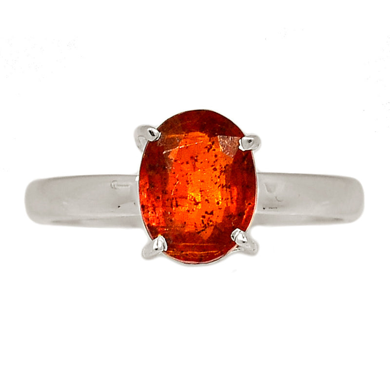 Claw - Orange Kyanite Faceted Ring - OKFR167