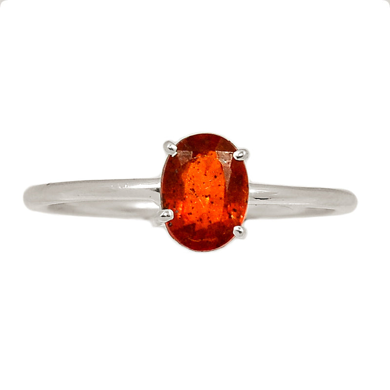 Claw - Orange Kyanite Faceted Ring - OKFR168