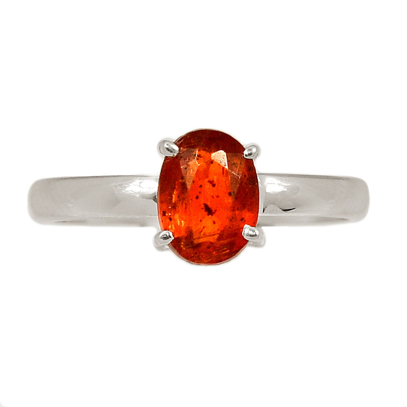 Claw - Orange Kyanite Faceted Ring - OKFR170