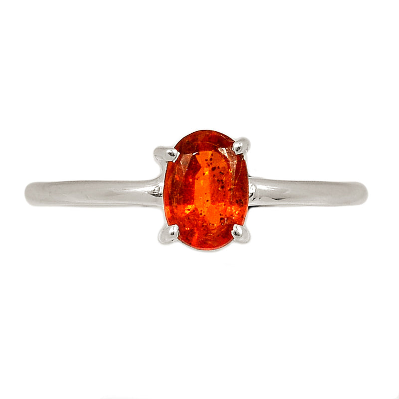 Claw - Orange Kyanite Faceted Ring - OKFR171