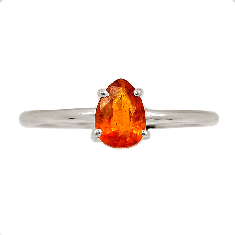 Claw - Orange Kyanite Faceted Ring - OKFR172