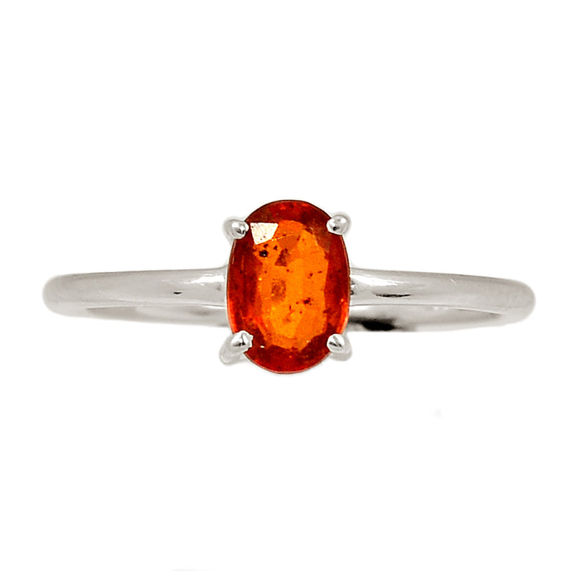 Claw - Orange Kyanite Faceted Ring - OKFR173