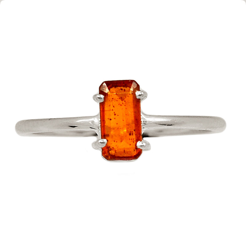 Claw - Orange Kyanite Faceted Ring - OKFR174