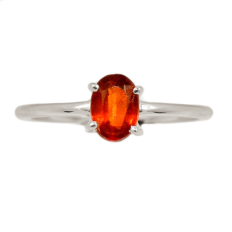 Claw - Orange Kyanite Faceted Ring - OKFR179