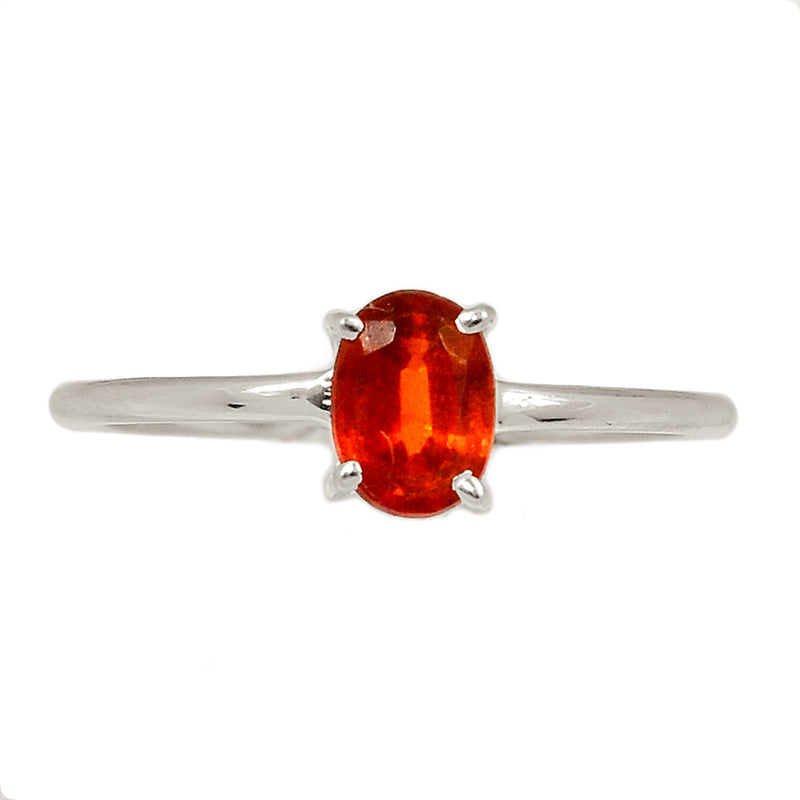 Claw - Orange Kyanite Faceted Ring - OKFR180