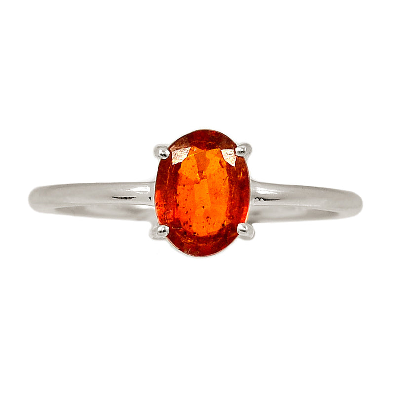 Claw - Orange Kyanite Faceted Ring - OKFR181