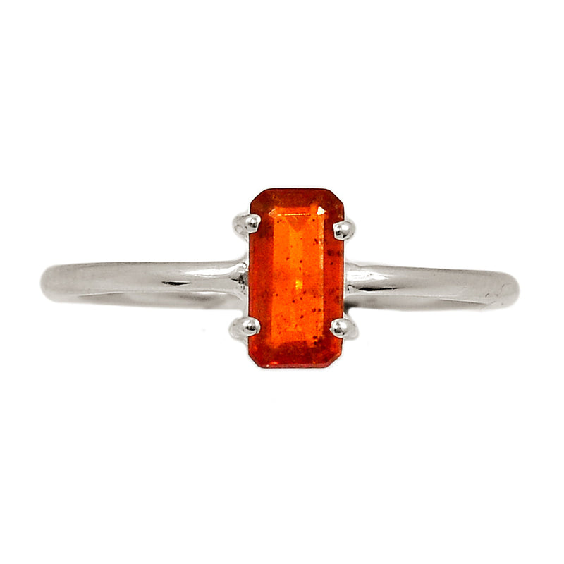 Claw - Orange Kyanite Faceted Ring - OKFR182