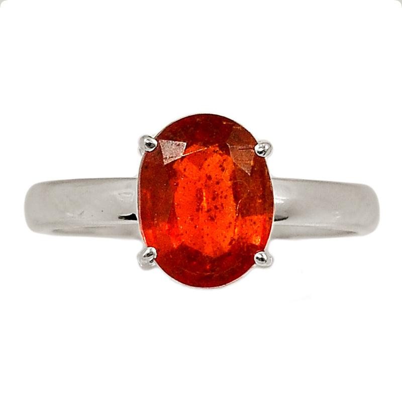 Claw - Orange Kyanite Faceted Ring - OKFR183