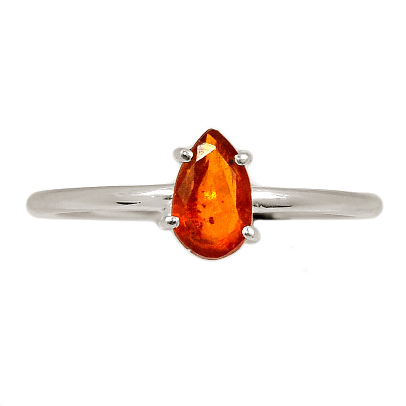 Claw - Orange Kyanite Faceted Ring - OKFR184